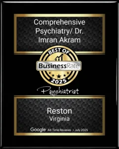 best rated psychiatrist Dr. Imran Akram MD in Reston Virginia